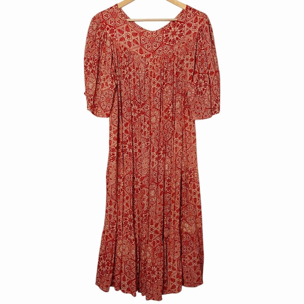 Go Softly Like New Patio Caftan House Dress Pockets Comfy/Flowy/Boho/Soft - Sm - Picture 6 of 10